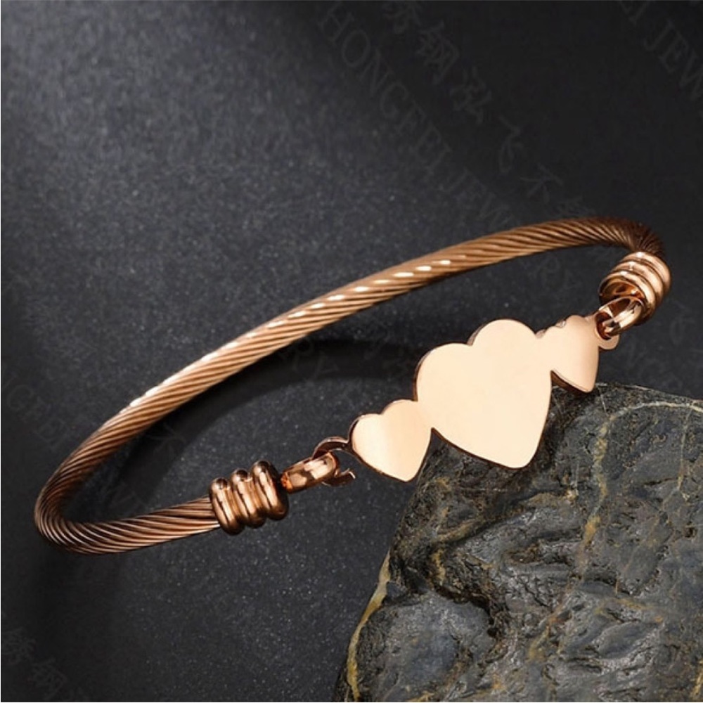 Rose Gold Heart Bracelet